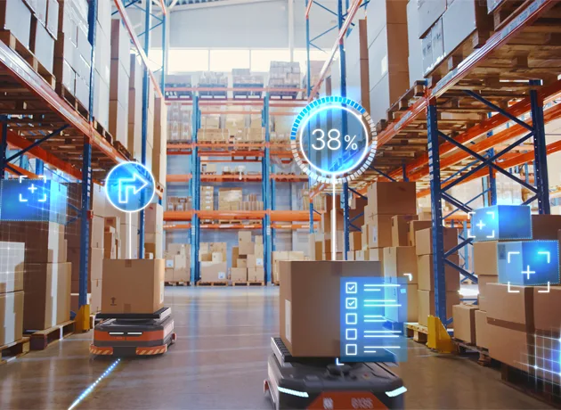 Basler Machine Vision in warehouse