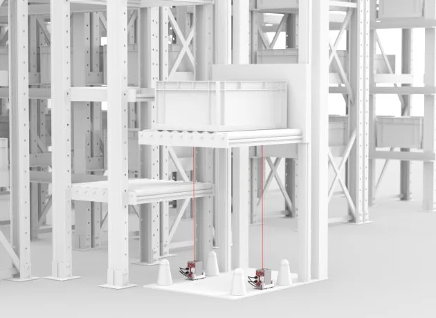 AMS100i_application_optical positioning sensors on lift systems AMS100i optical positioning sensors on lift systems
