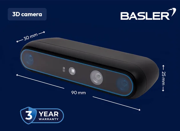 Stereo mini Basler_630x460 Compact, lightweight 3D camera Stereo mini