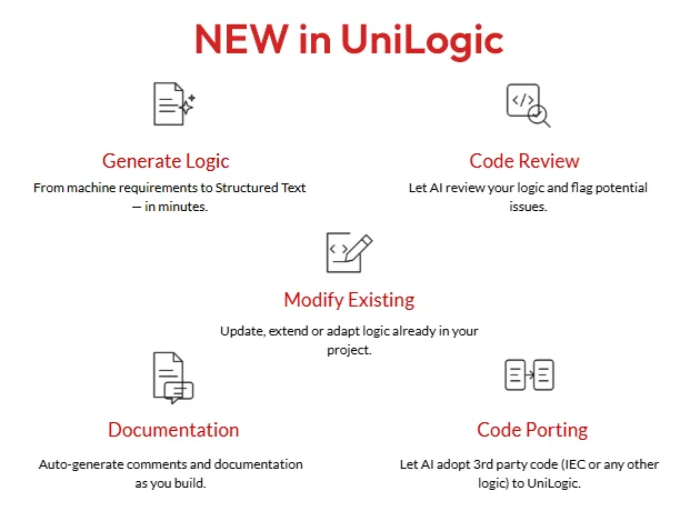 Unitronics UniLogic AI new features