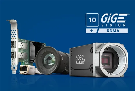 Basler 10GigE Cameras and Components for High-Speed Machine Vision